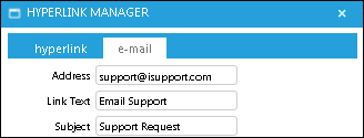 Hyperlink Manager Email