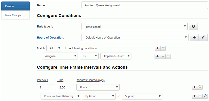 Time-Based Problem Rule