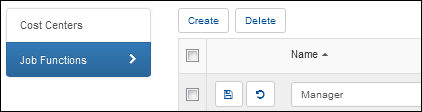 Purchasing Job Functions Tab