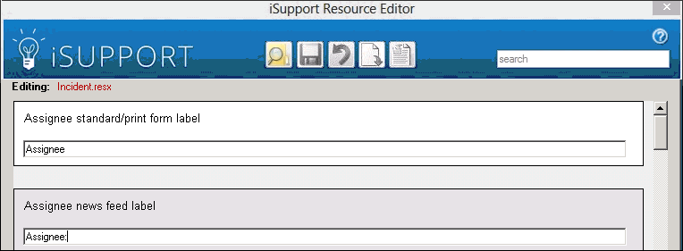 Resource Editor Edit Field